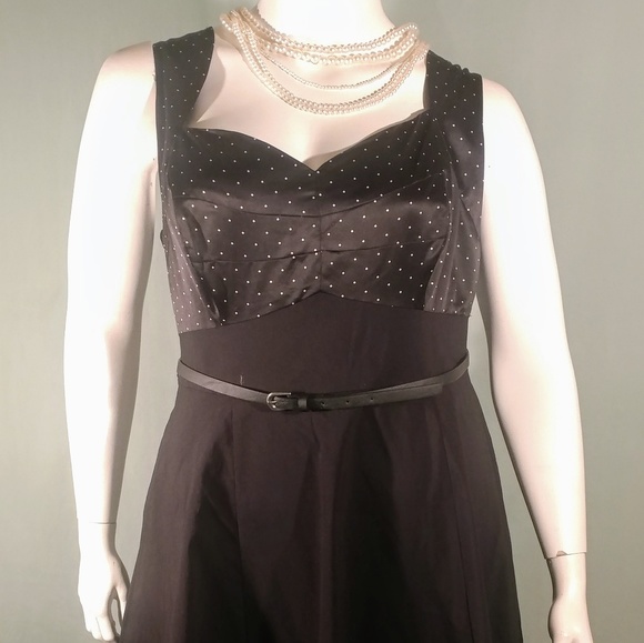 torrid Dresses & Skirts - Torrid Black/White polka dot Swing Dress.